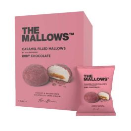 The Mallows Caramel Filled Mallows Ruby Chocolate Box 80g | Bakers