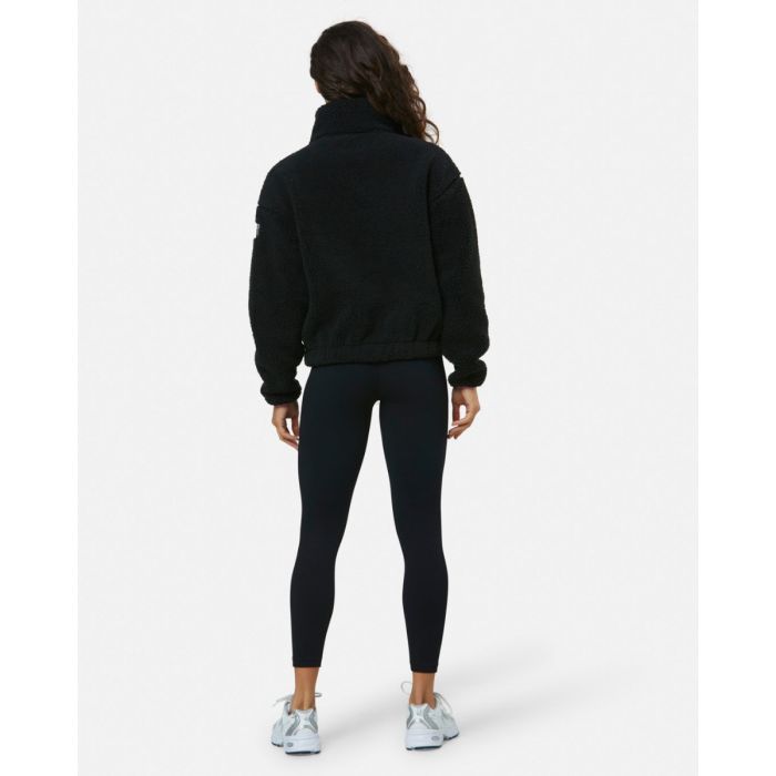 Gym & Coffee Industry Fleece Jacket High Collar Black