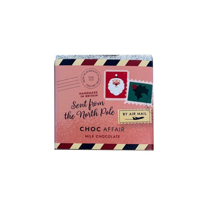 Choc Affair Milk Postcard Christmas Bar 30g main product photo