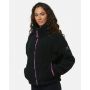 Gym & Coffee Industry Fleece Jacket High Collar Black