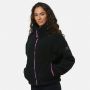 Gym & Coffee Industry Fleece Jacket High Collar Black