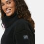 Gym & Coffee Industry Fleece Jacket High Collar Black