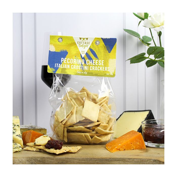 Cottage Delight Pecorino Cheese Italian Crostini Crackers 170g Bakers