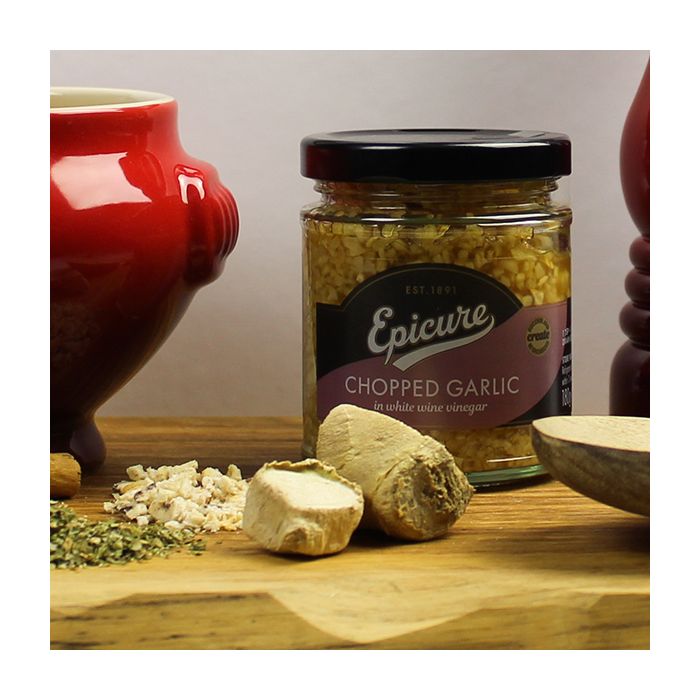 Epicure Chopped Garlic 180g Bakers & Larners of Holt