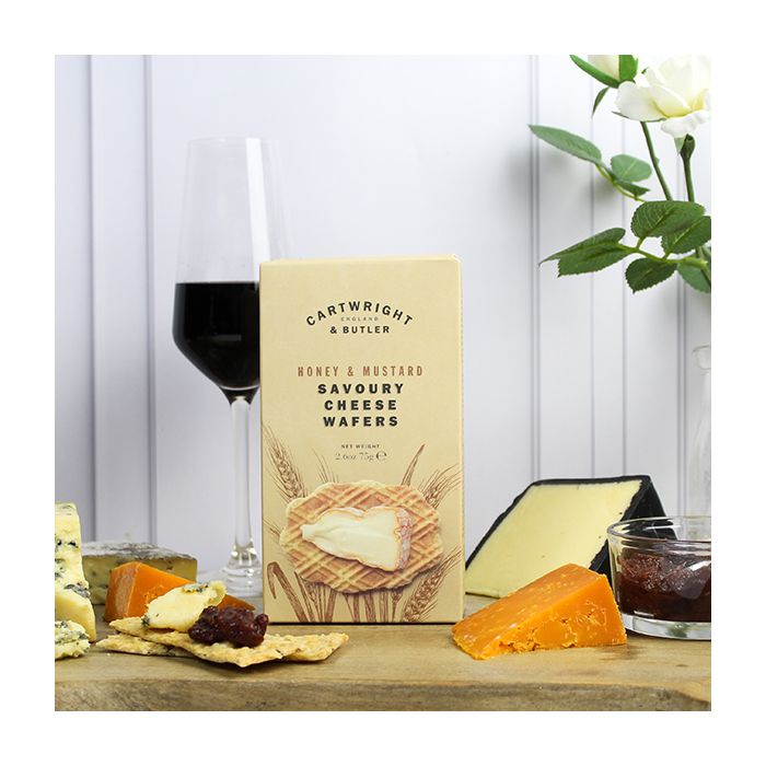 Cartwright & Butler Cheese Wafers with Honey Mustard Bakers & Larners