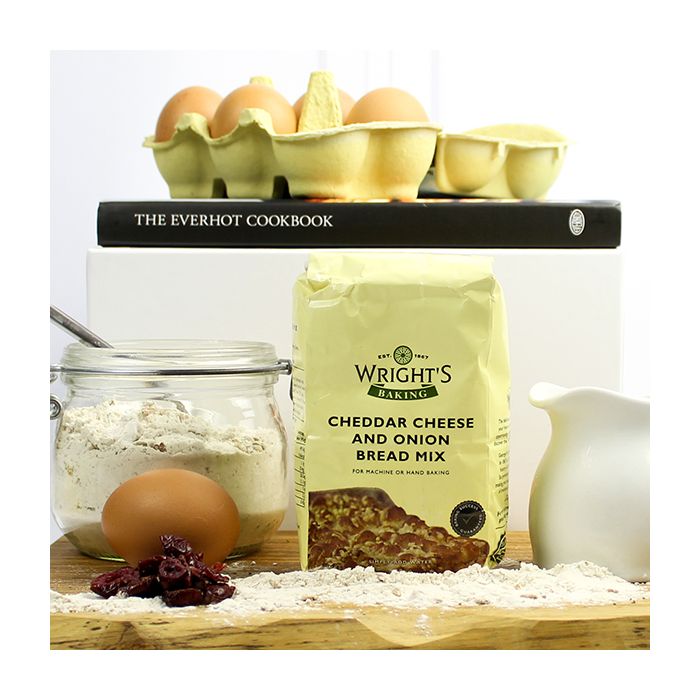 Wright's Cheddar Cheese and Onion Bread Mix 500g Bakers & Larners of Holt