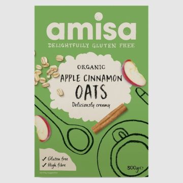 Amisa Apple & Cinnamon Porridge Oats 300g