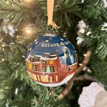 Bakers & Larners Hand Painted Bauble 2024 Edition