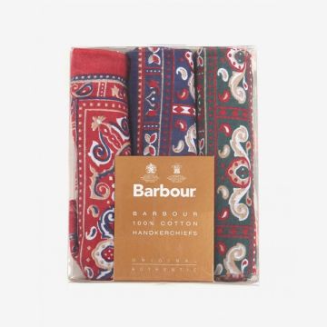 Barbour Paisley Hankie MI11 Red/Green/Navy One Size