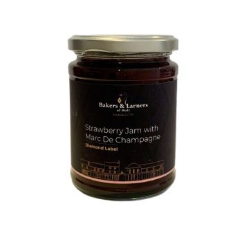 Bakers & Larners Strawberry Jam with Marc De Champagne 340g