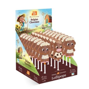Belfine Farm Lollies (Cow, Pig, Sheep) 25g