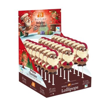 Belfine Santa Claus With Red Hat Lollipop 25g