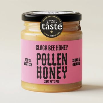 Black Bee Honey British Honey With Pollen 227g