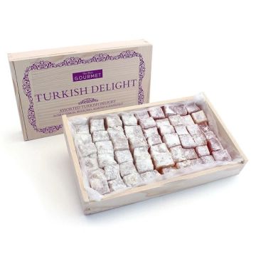 Bon Bon Assorted Turkish Delight (Wooden Box) 500g