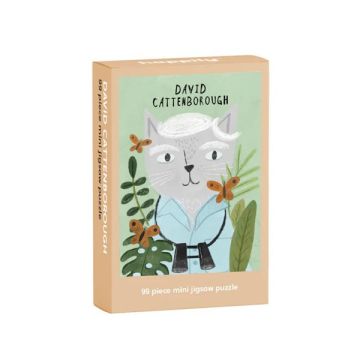 Happily Puzzles - David Cattenborough 99 Piece Mini Jigsaw Puzzle