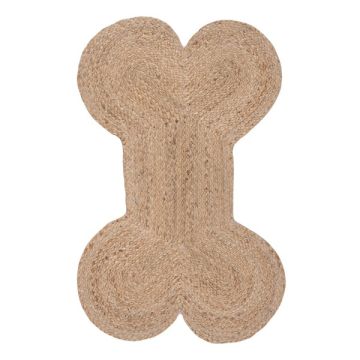 The Braided Rug Co. Natural Dog Bone Mat