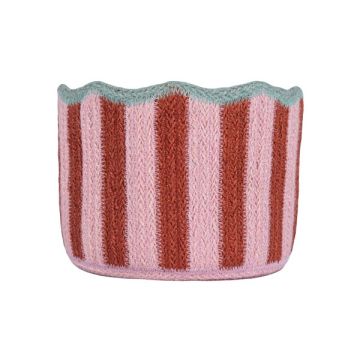 The Braided Rug Co. Tulip Basket Strawberry