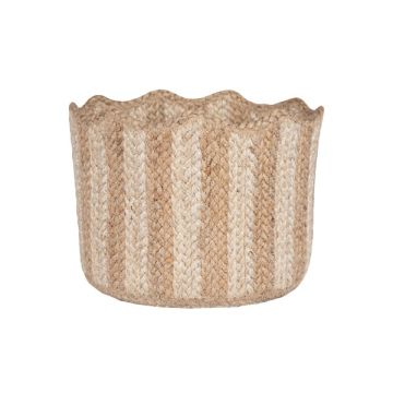 The Braided Rug Co. Tulip Basket Natural Stripe