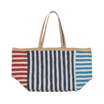 The Braided Rug Co. Navy Beni Bag Large