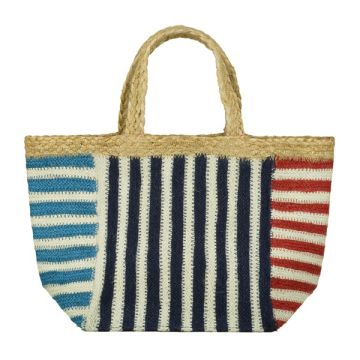 The Braided Rug Co. Navy Beni Bag Small