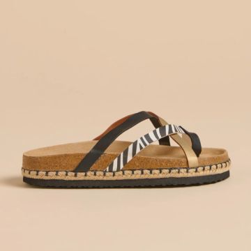 Brakeburn Zebra Multi Strap Sandals Multi 3