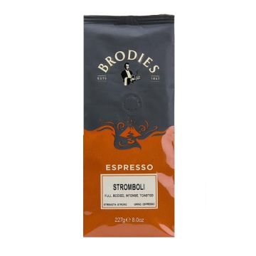 Brodies Stromboli Volcanic Espresso Coffee 227g