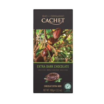 Cachet Organic Extra Dark Chocolate Bar 100g