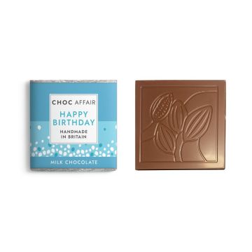 Choc Affair Happy Birthday Milk Chocolate Bar 30g