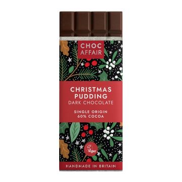 Choc Affair Dark Chocolate Christmas Pudding Bar