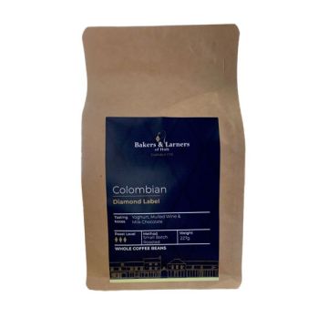 Bakers & Larners Colombian Coffee Beans 227g