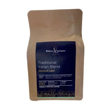 Bakers & Larners Ground Coffee Traditional Italian Blend 227g