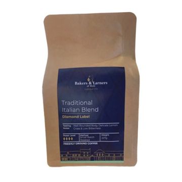 Bakers & Larners Ground Coffee Traditional Italian Blend 227g
