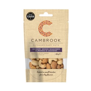 Cambrook Hickory Smoke Almonds & Cashews 80g