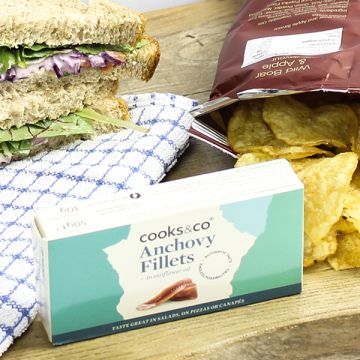 Cooks & Co. Anchovy Fillets in Sunflower Oil 50g