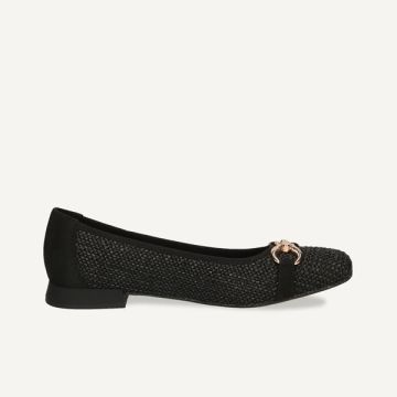 Caprice Ballet Pump 019 Black Comb