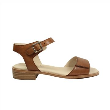 Caprice Low Heeled Sandal 303 Cognac Nappa