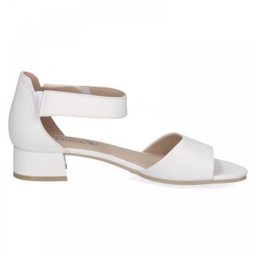 Caprice Heeled Sandal 102 White Nappa 4