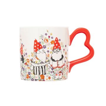 Cath Kidston Gnomes Heart Handle Mug