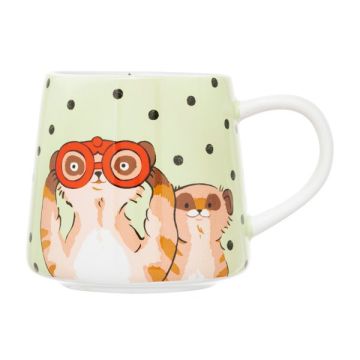 Cath Kidston Meerkats Green Billie Mug