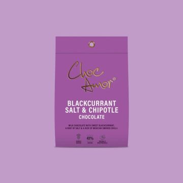 Choc Amor Blackcurrant, Salt & Chipotle 90g