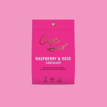 Choc Amor Raspberry & Rose 90g