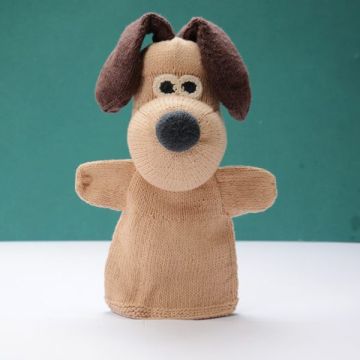 ChunkiChilli Gromit Knitted Hand Puppet