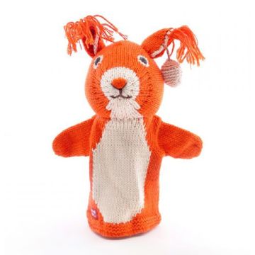 ChunkiChilli Red Squirrel Knitted Hand Puppet