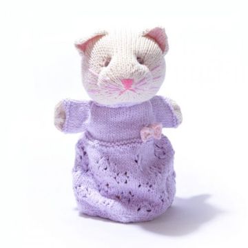 ChunkiChilli Cat Knitted Hand Puppet