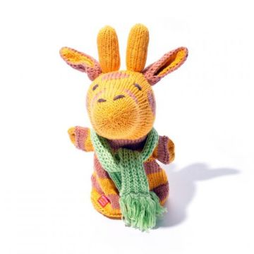 ChunkiChilli Giraffe Knitted Hand Puppet
