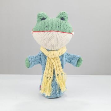 ChunkiChilli Frog Knitted Hand Puppet