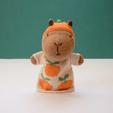 ChunkiChilli Capybara Knitted Hand Puppet