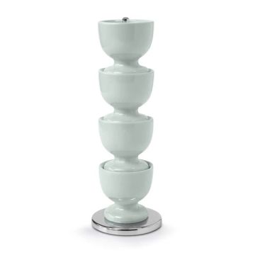 Zeal Melamine Stacking Egg Cups On Stand Sage Green