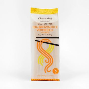 Clearspring Gluten Free Brown Rice Vermicelli Noodles 180g