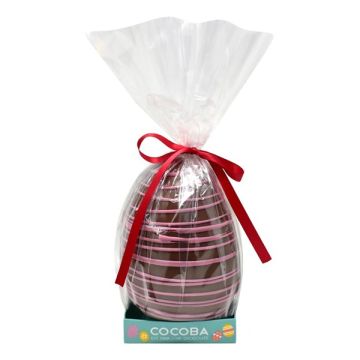 Cocoba Eggstraordinaire Creations Milk Chocolate Candy Bean & Popping Candy Crunch Inclusions Easter Egg 250g 